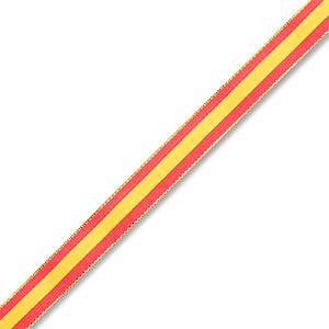 Lint met vlag 'SPANJE' Rood / Geel / Goud - per meter