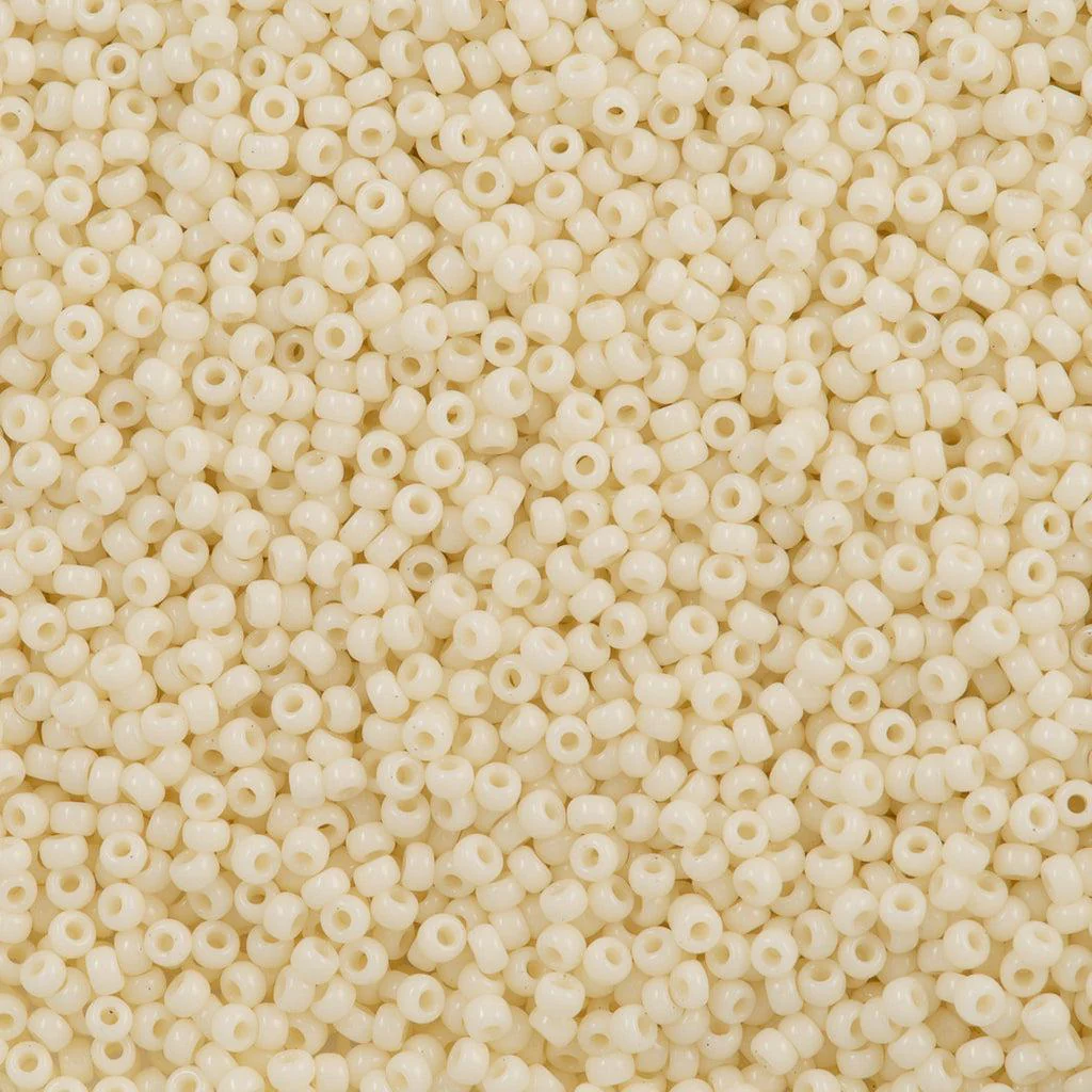 Miyuki rocailles 11-491 Opaque ivory 11/0 (2mm) - 5 gram