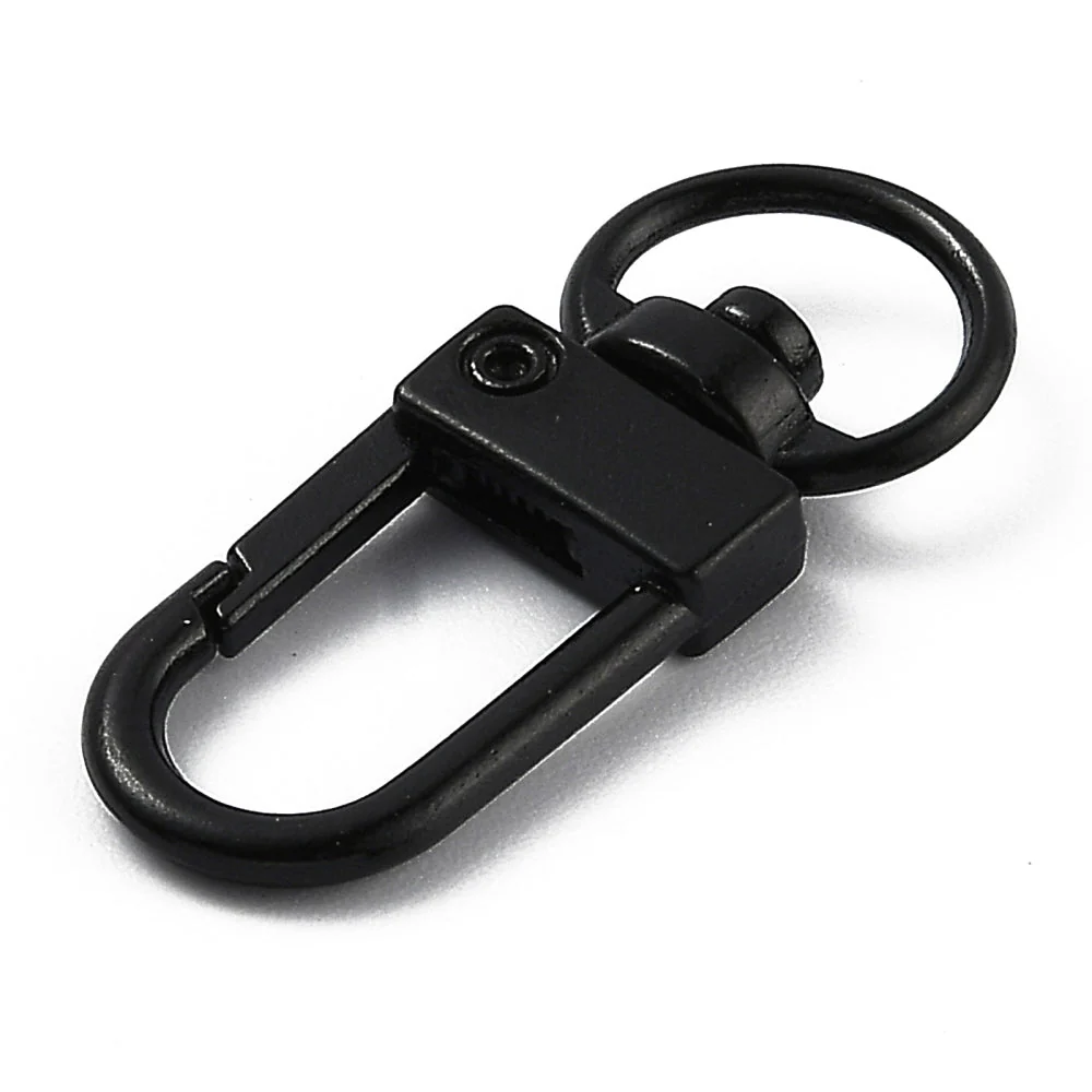 Sleutelhanger haak Zwart 34mm - per stuk